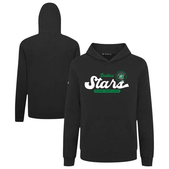Youth Levelwear Black Dallas Stars Podium Monument Pullover Hoodie