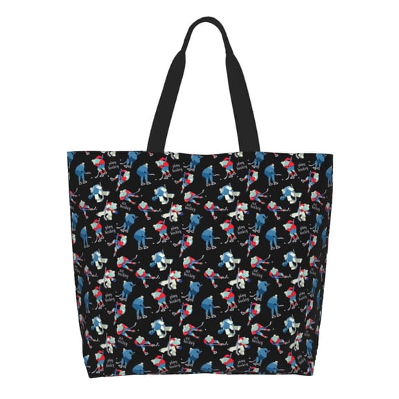 Rateoe Play Hockey Tote Bag - Waterproof Lightweight Handbags Travel Shoulder Bag for Hiking Yoga Gym Swimming Travel Beach
