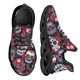 thumbnail image 1 of Zapatos planos con estampado de calaveras góticas y flores para mujer, zapatillas ligeras con plataforma y cordones, cómodas, 1 of 6