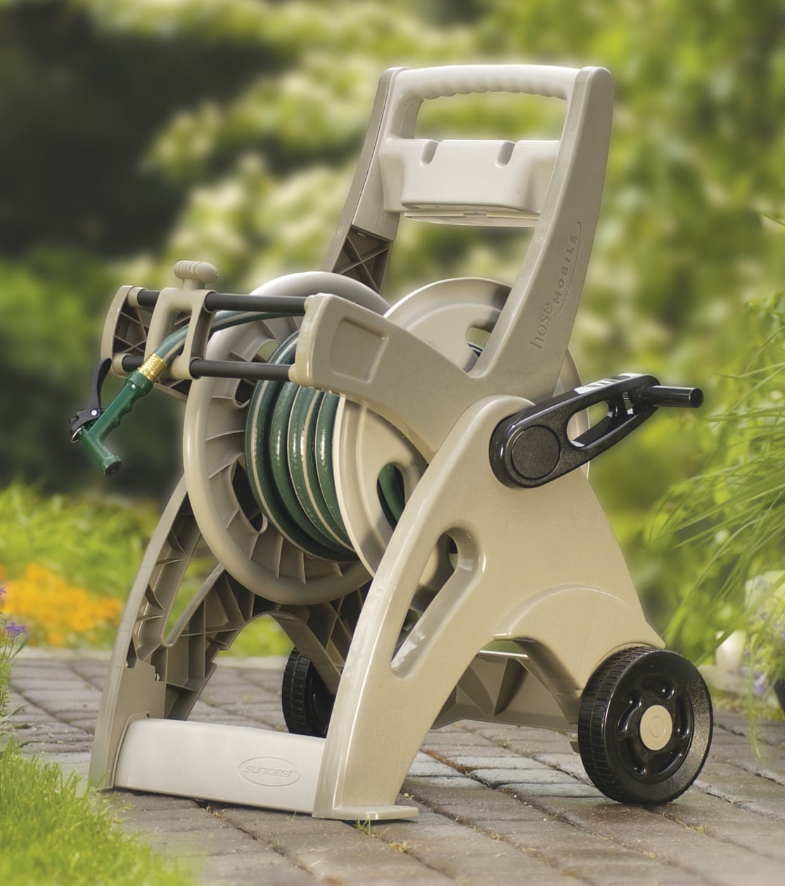outdoor hose reel cart