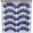 thumbnail image 2 of TechWave Gracious Makeup Handmade 5Pairs Natural Long False Eyelashes Extension Exquisite Miss 3d Volume Face Eyelashes Minx Eye Lashes Eyelashes False Eyelash per 3d Lashes Bulk 20mm Amazing Makeup, 2 of 5