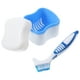 thumbnail image 2 of EeaseMX Cepillo de dientes portátil para dentaduras postizas, creativo cepillo de dientes de doble cabezal con caja, 2 of 8
