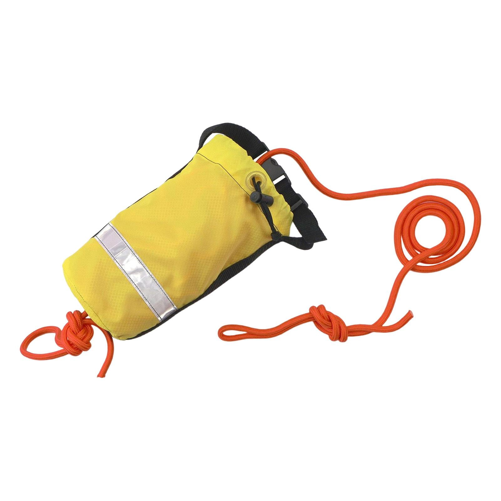 DimyFew Aquatic Water Throw Bag with 15 Disposable Rope, with Rope for Fishing, Boating,