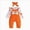 Orange 0726, variant on 6-9 Months Infant Girl Outfit Preemie Newborn Baby Girl Clothes Infant Romper Onepiece Fall Winter Outfits Gifts for Girls 3 6 9 12 18 Months Cute Romper Set,Orange