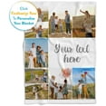 thumbnail image 3 of Ships Next Day, Custom Blanket with Picture and Text - Printed in USA, Personalized Photo Blanket with Text (Fleece 30x40), 3 of 5