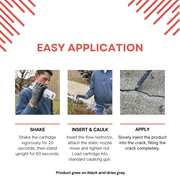 Rapid Patch Hairline Crack Repair - Urethane Hardware Adhesive, 9.5 Fl Oz, Comfortable Grip for Concrete, Brick