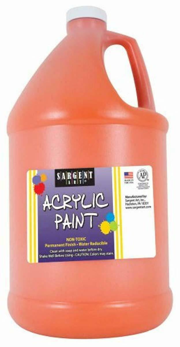 Sargent Art Half Gallon Acrylic Paint Orange 64Ounce 1/2 Gallon 22