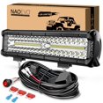 thumbnail image 1 of Barra de luces LED NAOEVO de 12 pulgadas, 300 W, 30000LM, para camión, UTV, ATV, 1 of 9