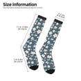 thumbnail image 5 of Bingfone Compression Socks For Women And Men Long Socks For Running Athletic Cycling Nurse-Blue Flower, 5 of 9