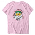 thumbnail image 2 of Puntoco Blusas estampadas de moda para mujer, blusas de manga corta, camisetas de cuello redondo, 2 of 3