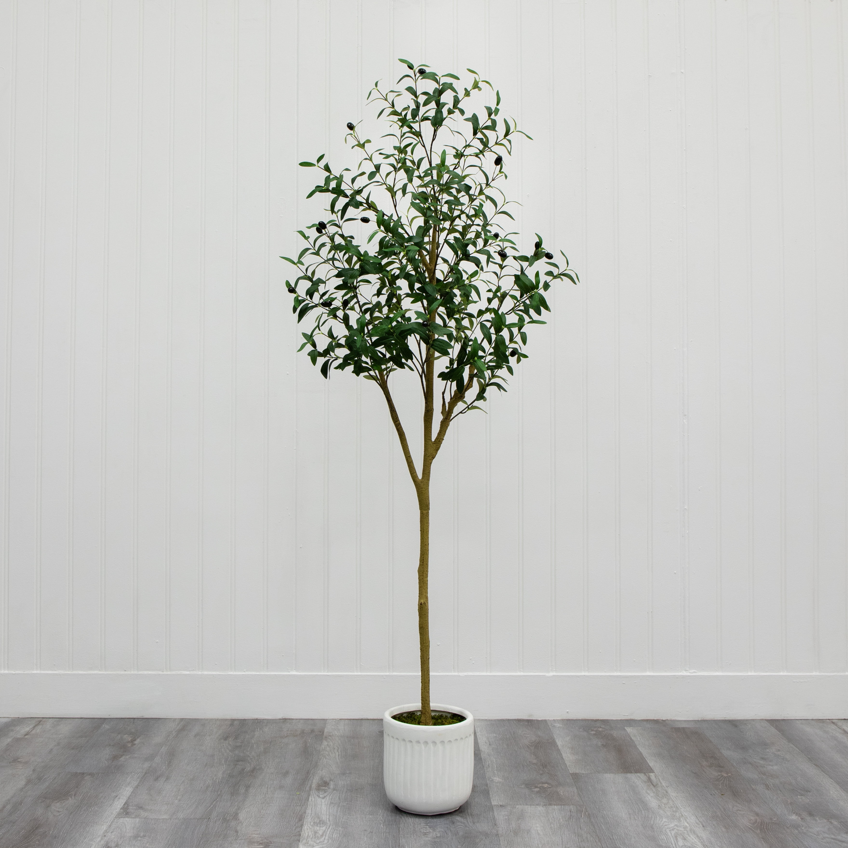 Better Homes & Gardens 6' Artificial Olive Tree in Ceramic Planter