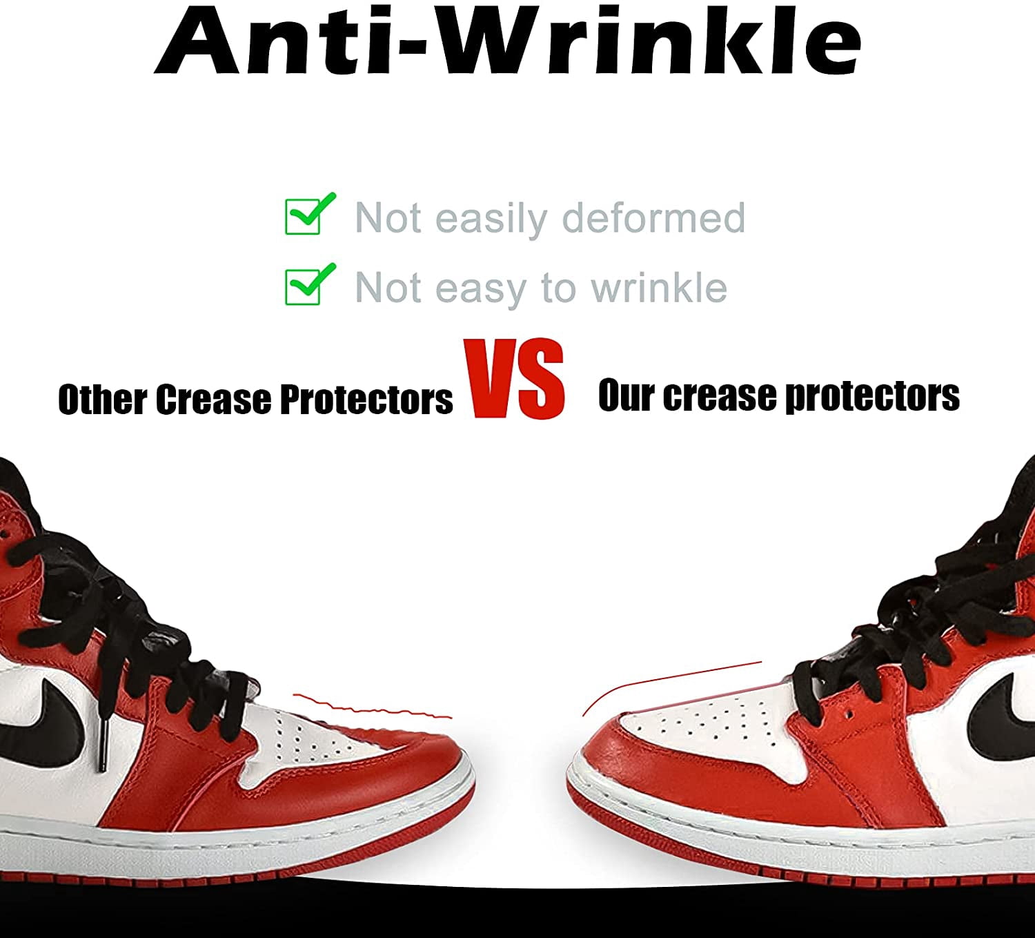 how to not crease air force 1