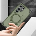 thumbnail image 6 of Magnetic for Samsung Galaxy S25 Ultra Case [Dual Layer Structure Protection] Magnetic Car Mount & Wireless Charging, Military Grade Drop Protection Heavy Duty Shockproof Phone Case, Armygreen, 6 of 7