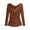 Coffee, variant on Women's Satin Blouse Cowl Neck Draped Silky Long Sleeve Dressy Business Casual Top Shirt Wrap Buttons Ruched Elegant Tunic White,L