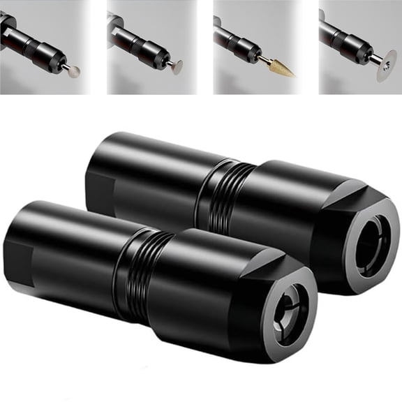 Winkelschleifer Modifizierter Adapter, 2025 Angle Grinder Conversion Kit for Converting 100-Type Grinder to Straight Grinder, Drill Chuck Adapter Tool for 6mm and 3mm Bits