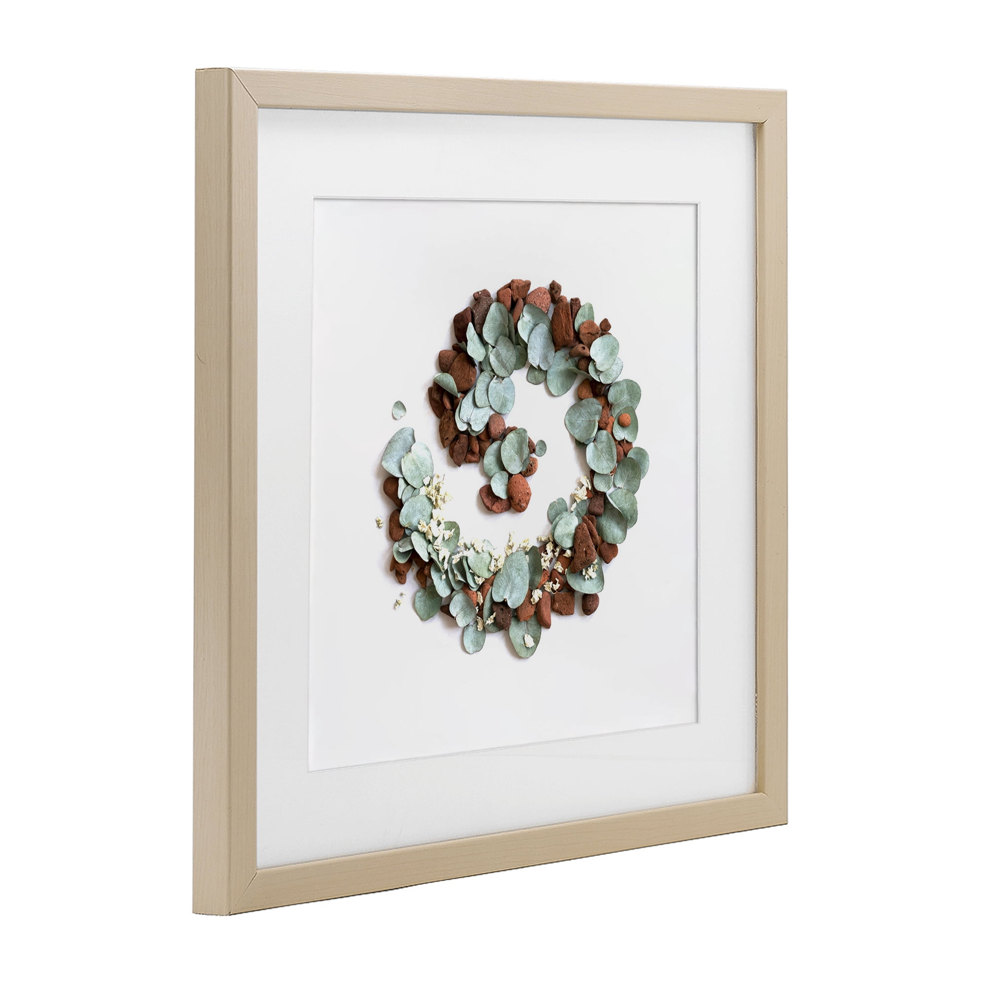 Stupell Industries Eucalyptus & Pebbles Spiral Birch Framed Print Under Glass, design by Beth Adoette
