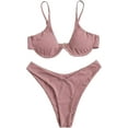 thumbnail image 1 of Maillot de Bain Deux Pièces pour Femmes, Bikini Triangle et String à Nouer sur le Côté, 1 of 1