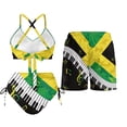 thumbnail image 3 of Psesaysky Jamaican Matching Swimsuits for Couples Music Piano Women's 2 Piece Bikini Sets Halter Summer Shorts for Men Couples Concert Swimwear His and Hers Swimsuits Matching Set-M, 3 of 7