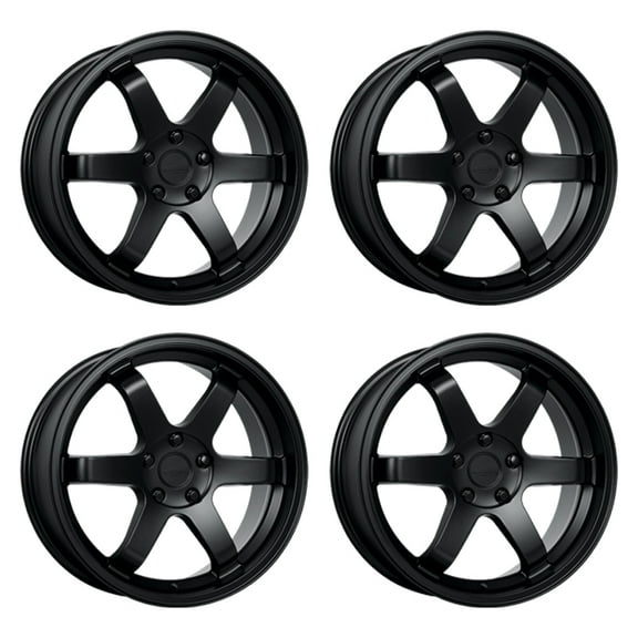 4 x KATANA RACING KR08 18X8 5X114.3  40mm Matte Black Alloy Wheel Rim 18" Inch
