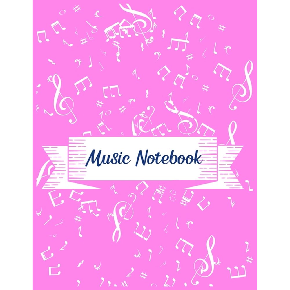 Music Notebook Wide Staff Manuscript Paper Notebook for Kids Blank