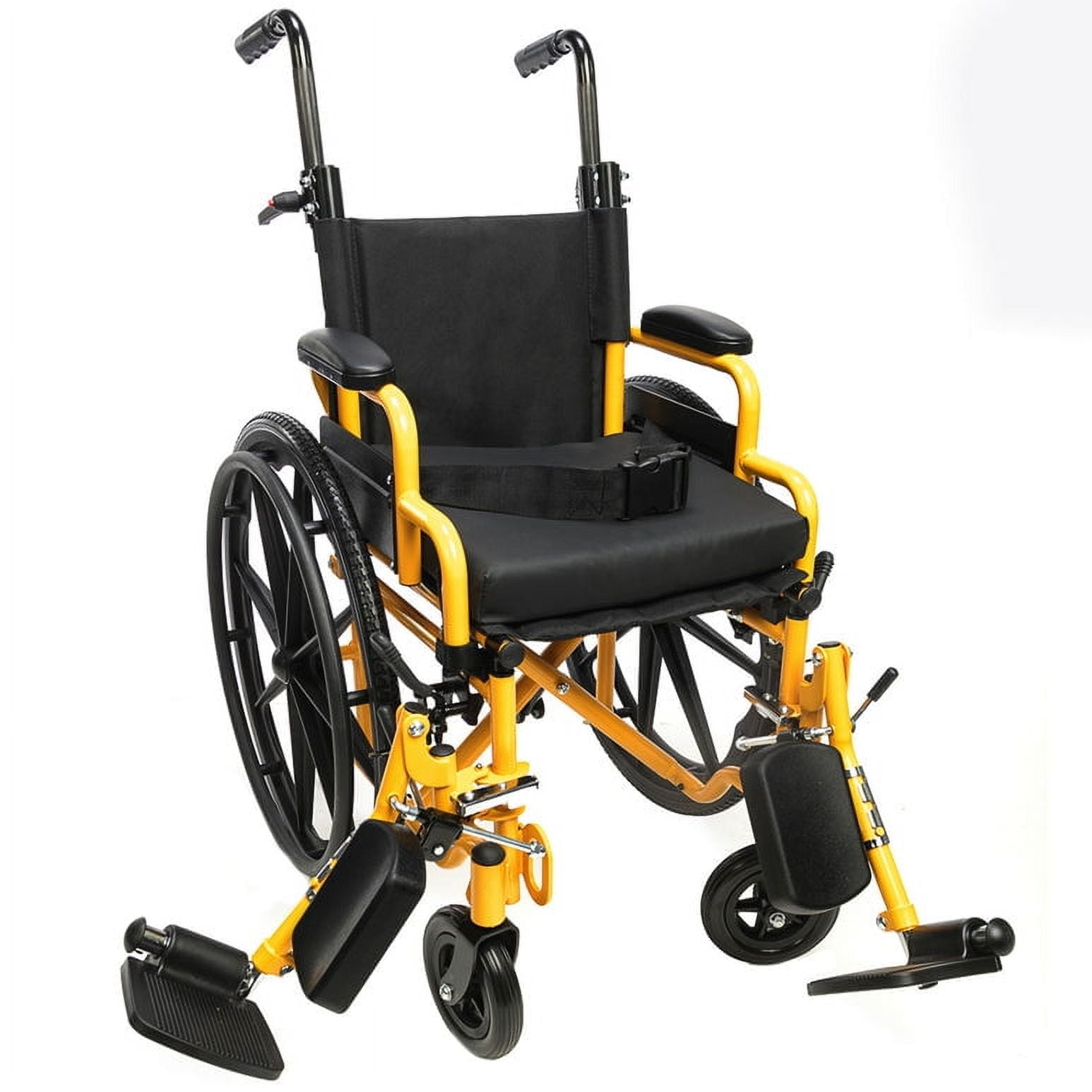 Smilez Pediatric Wheelchair Yellow 14