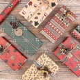 thumbnail image 2 of 6 rollos de papel de regalo de Navidad, papel Kraft, 2 of 5