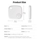 thumbnail image 3 of Dispositivo antipérdida Rastreador GPS colgante Rastreador compatible con Bluetooth (Blanco), 3 of 7