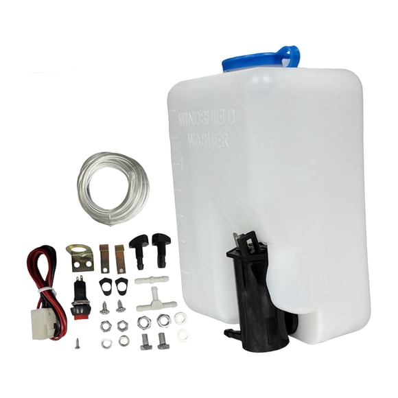 Kit genérico de botella de líquido limpiaparabrisas para coche de 1,5 L. Práctico y fácil de instalar para camiones y remolques. Resistente. Reemplazo