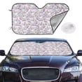 thumbnail image 2 of Balery Purple Rabbit Print Car Windshield Sun Shade,Windshield Sunshade for Car Pickup Truck SUV Accessories-Medium, 2 of 7