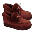 thumbnail image 3 of GROFRY Comfortable Autumn Winter Women Thick Warm Plush Anti-Skid Slip-On Soft-soled Flat Shoes, 3 of 8