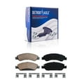 thumbnail image 6 of Detroit Axle - Front Rear Drilled Rotors Brake Pads for Chevrolet Silverado GMC Sierra Suburban Yukon XL 1500 Avalanche Tahoe Cadillac Escalade ESV EXT: 12.99" Front & 13.58" Rear Rotor, 6 of 8