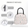 thumbnail image 4 of Yiaed Rabbit Forest Print Lunch Bag Adult Insulated Lunch Box, Leakproof Cooler Food Lunch Containers Reusable High Capacity Lunch Tote Bags-One Size, 4 of 6