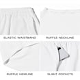 thumbnail image 5 of Women 2 Piece Outfits 3/4 Batwing Sleeve Pullover Tops and Wide Leg Pants Casual Lounge Set, 5 of 6