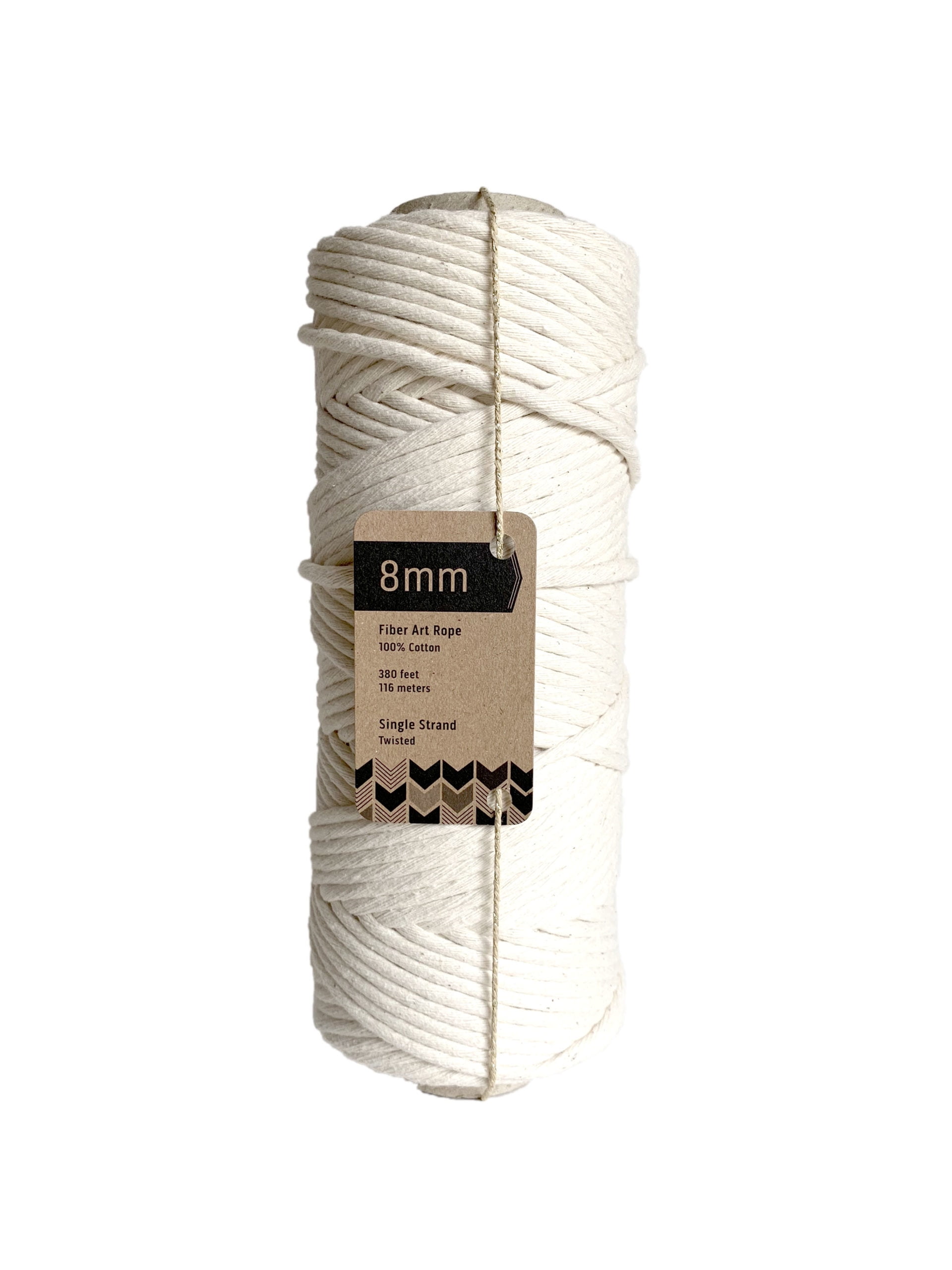 39FT 12mm Macrame Rope 3 Strand Natural Cotton Twisted Cord DIY Handcraft String 