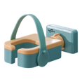 thumbnail image 3 of Soporte para secador de pelo, soporte de pared para secador de pelo, soporte de pared giratorio de 180°, soporte para secador de pelo manos libres, compatible con secadores de pelo de varios tamaños, adecuado para baño (verde) ER, 3 of 5