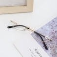 thumbnail image 5 of Mens Half Moon Spring Hinge Reading Glasses 4.0 Womens Fashion Gold Classic Readers +4.0, 5 of 5