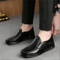 thumbnail image 6 of Mens Breathable Loafers Casual Leather Lightweight Genuine Summer Slip-on Hollow Business Outdoor Shoes Black 11 US, 6 of 7