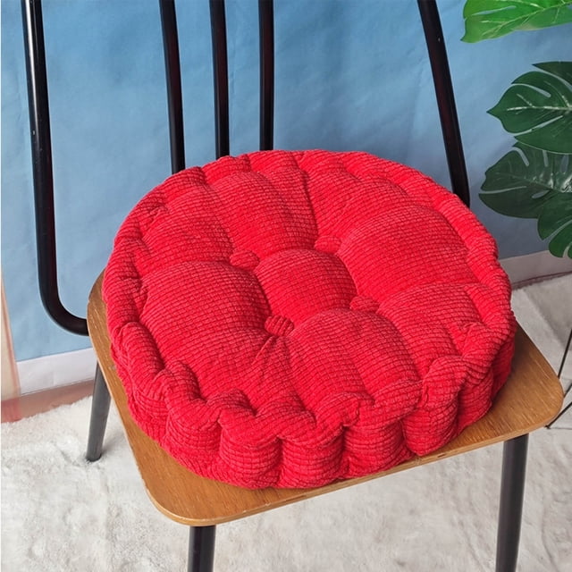 Cojín de Grano de Maíz - Cojín Grueso Hecho A Mano para Asiento de Suelo de Pana, Rojo MNFD