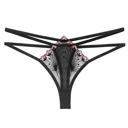 

AnuirheiH Women Sexy Lingerie Thongs Panties Ladies Hollow Out Underwear Clearance Under $10