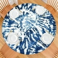 thumbnail image 2 of Colorful Tie Dye Pattern Round Fitted Tablecloth with Elastic Edge,Dining Table Cover Waterproof,Outdoor Round Tablecloth for Camping,Dining,Indoor and Outdoor, 2 of 7