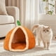 thumbnail image 5 of Pisexur Suministros para mascotas Camas para gatos Tiendas para gatos Camas para perros Cama cueva para gatos semicerrada con bolas de peluche Cama para gatos cubierta superros, gatos y animales, 5 of 6