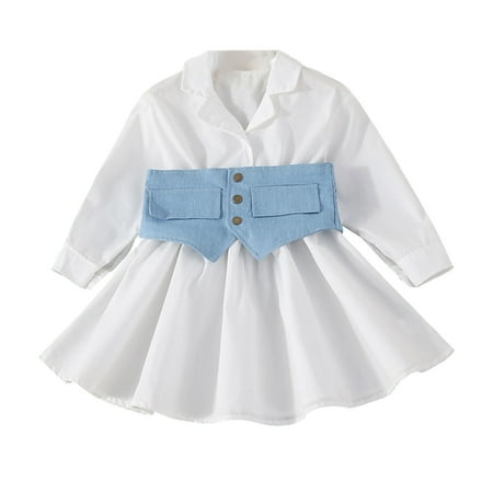 

Baby Girls Dress Autumn Winter Solid Color Cotton Long Sleeve Princess Infant Toddler Cute Cartoon Soft Trendy Spring Summer Casual Gifts To Child Girls Clothes
