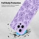 thumbnail image 2 of Funda de teléfono MZELQ para iPhone 16 Pro Max Silicone Floral Purple, 2 of 6