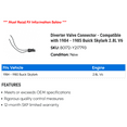 thumbnail image 2 of Diverter Valve Connector - Compatible with 1984 - 1985 Buick Skylark 2.8L V6, 2 of 2