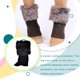thumbnail image 5 of Guardurnaity 1 par de calentadores de piernas de piel, accesorio de ropa, funda de calcetín para niñas, al aire libre Medias Negro, 5 of 6