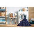 thumbnail image 2 of Ahgly Company Machine Washable Indoor Rectangle Transitional Night Blue Area Rugs, 2' x 3', 2 of 7