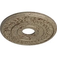 thumbnail image 3 of Ekena Millwork 16 1/4"OD x 3 5/8"ID x 1"P Wreath Ceiling Medallion (Fits Canopies up to 5 1/2"), Hand-Painted Gobi Desert Crackle, 3 of 6