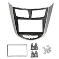 thumbnail image 2 of Stereo 2Din Center Control DVD Fascia Navigation Panel Frame Fit for  i25/Solaris/Accent 2010-2014, 2 of 7