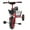 Red#2, variant on Kids Tricycle for 2-5 Years Old, Baby Toddler Pedal Bike with Basket, Adjustable Stroller Trike