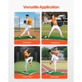 thumbnail image 3 of KFFKFF Pitching Hill, Movable Baseball Thrower's Hill, 85 in Indoor Outdoor Throwing Exercise and Training Gear, Softball Throwing Helpers with Antifade Grass, Pitching Rubber, Adjustable Foundation, 3 of 9